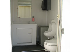 Men's Side Interior of Trailer Unit